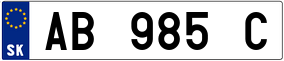 Truck License Plate